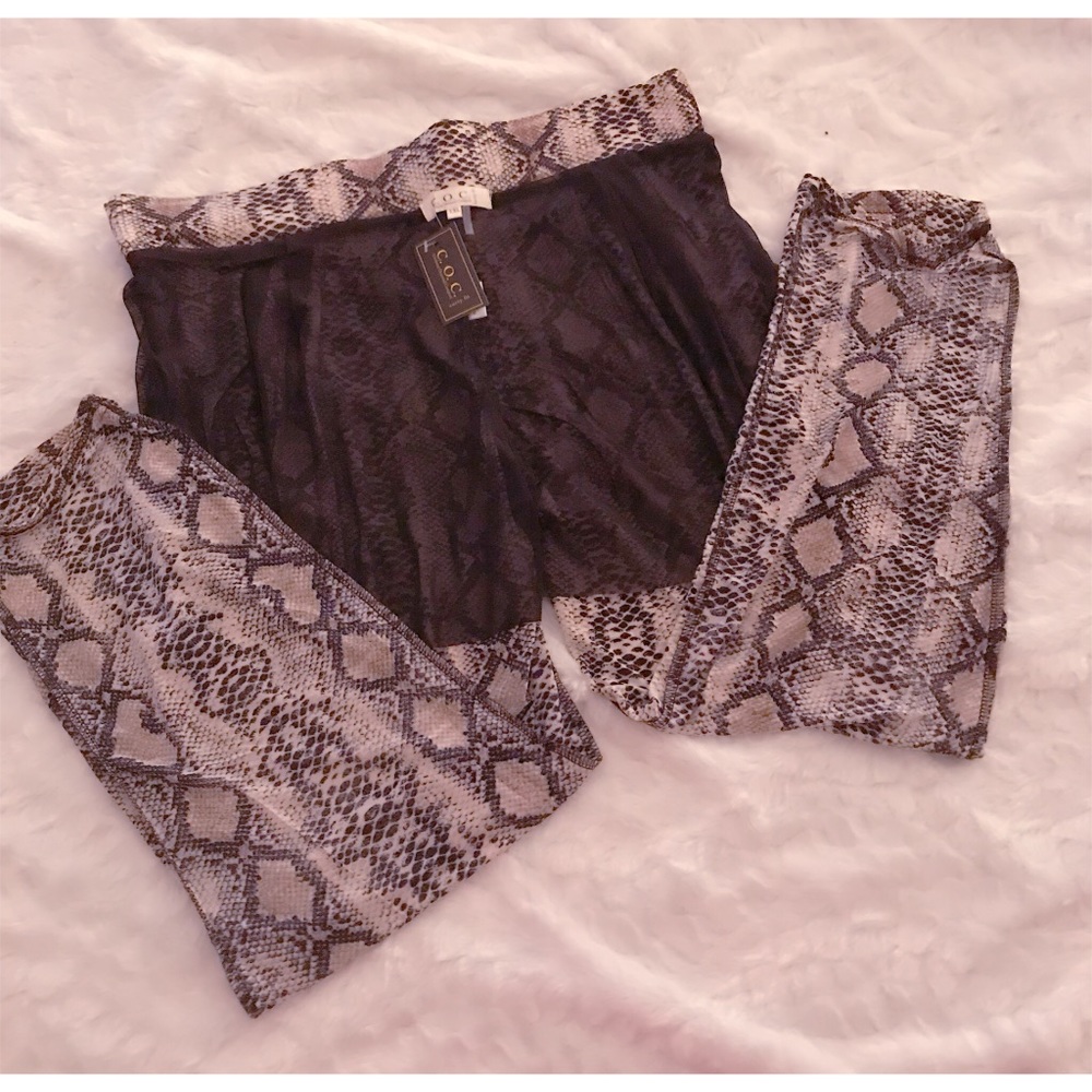 $⬇️ Snake Print Kurvy Fit Pants - Picture 5 of 8